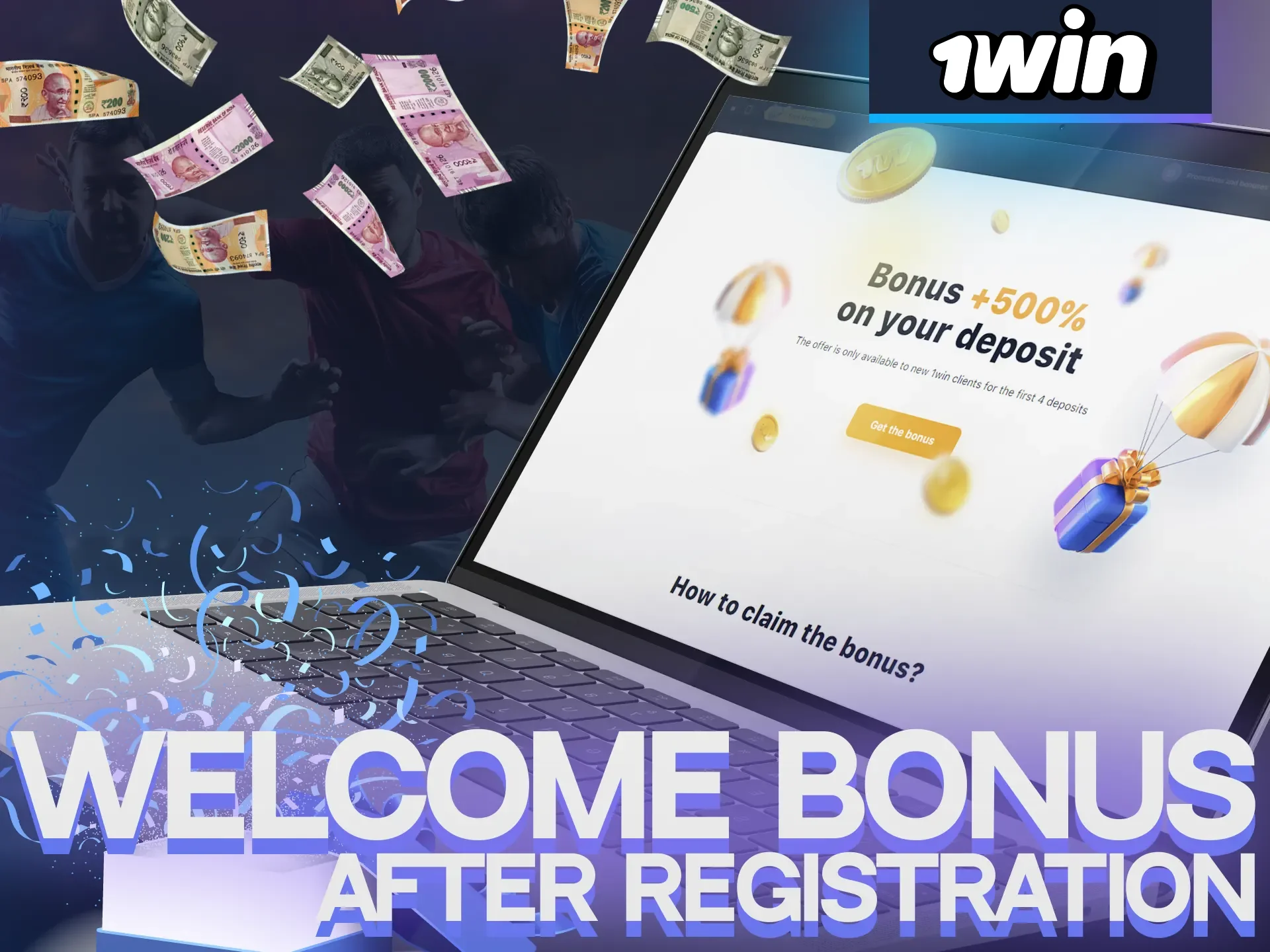 Get a special welcome bonus from 1Win after registering.